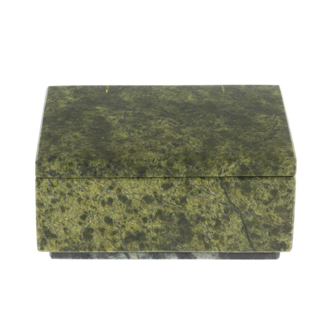 Шкатулка из змеевика 11,5х8х5,5 см