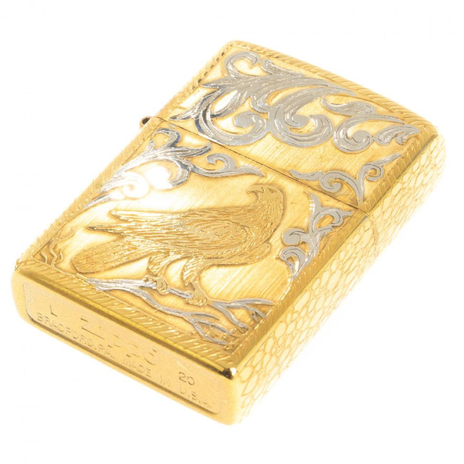 Зажигалка Zippo с гравировкой "Орел" Златоуст