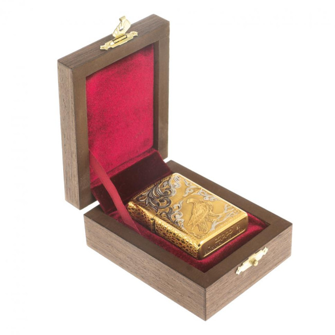Зажигалка Zippo с гравировкой "Орел" Златоуст