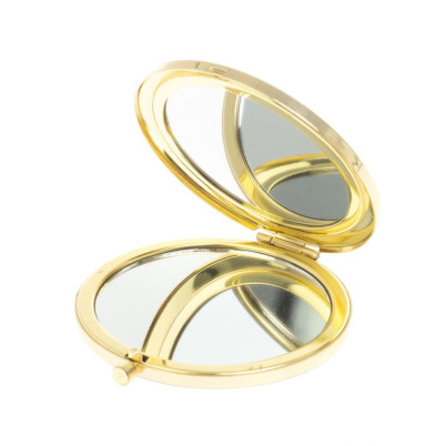 Зеркало круглое благородный офит цвет золото