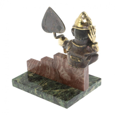 Сувенирная статуэтка &quot;Гном Строитель&quot; из бронзы и камня
