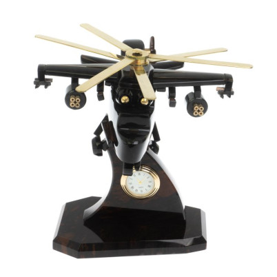 Сувенир "Вертолет аллигатор КА - 52" из обсидиана