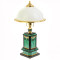 Лампа настольная из малахита Златоуст