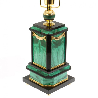 Лампа настольная из малахита Златоуст