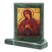 Икона настольная Семистрельная малая змеевик 7,5х6,5х8 см