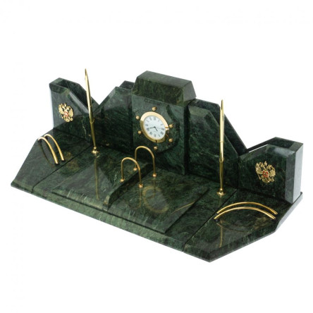 Настольный набор из змеевика "Консул"