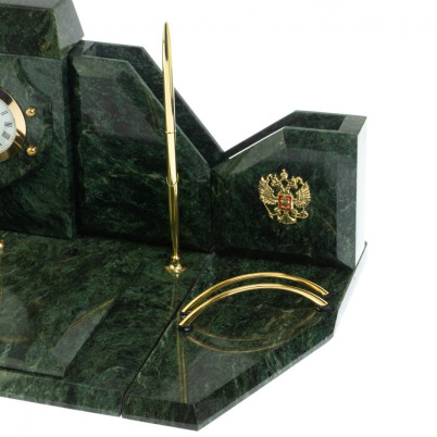 Настольный набор из змеевика "Консул"