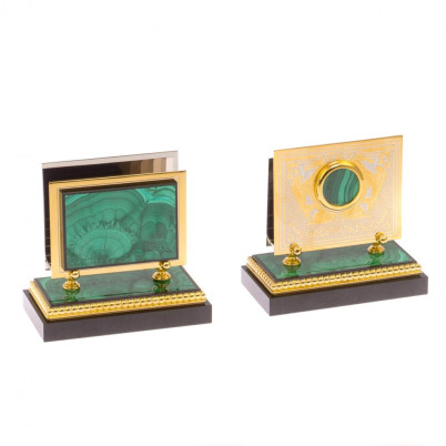 Письменный набор из малахита &quot;Орел&quot; Златоуст