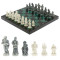 Шахматы "Средневековье" шабровский змеевик 40х40 см