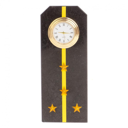 Часы "Погон капитан ВМФ" камень змеевик