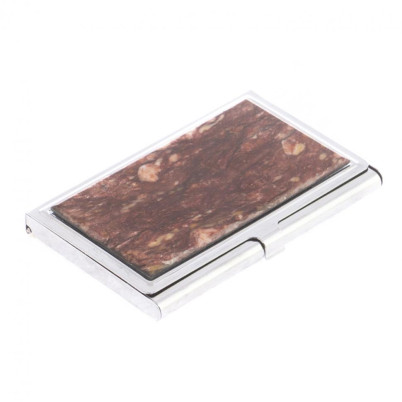 Карманная визитница из камня авантюрин