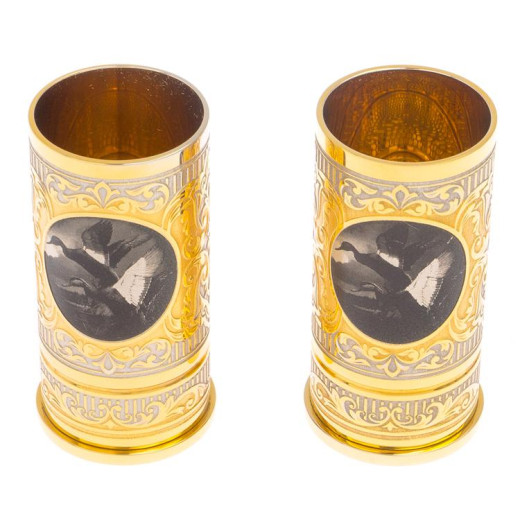 Набор из двух стопок "Утки" 40 мл Златоуст &mdash; 