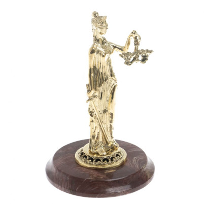 Статуэтка &quot;Фемида&quot; на подставке из лемезита
