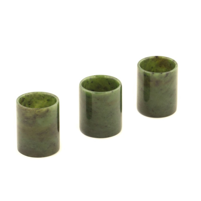 Стопки подарочные из нефрита 50 мл 4х5 см 3 шт