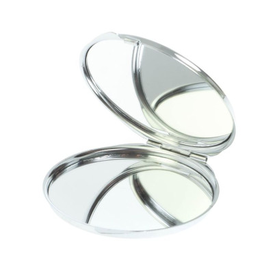 Зеркальце круглое из нефрита цвет серебро