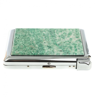 Портсигар на 20 сигарет с зажигалкой камень лиственит