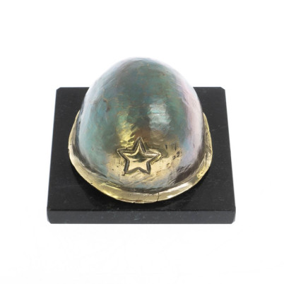 Статуэтка &quot;Каска солдата&quot; из бронзы 8х8х5 см