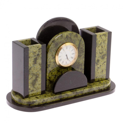 Письменный набор &quot;Арка&quot; из змеевика