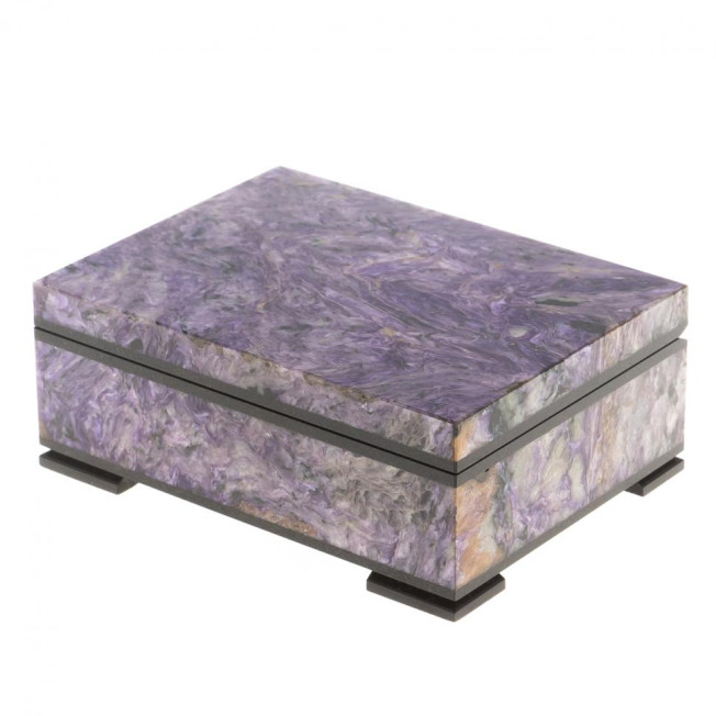 Шкатулка из чароита "Секрет" 10х7,5х4 см