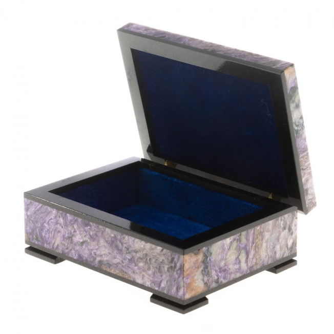 Шкатулка из чароита "Секрет" 10х7,5х4 см