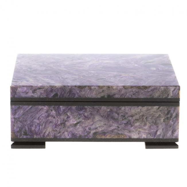 Шкатулка из чароита "Секрет" 10х7,5х4 см