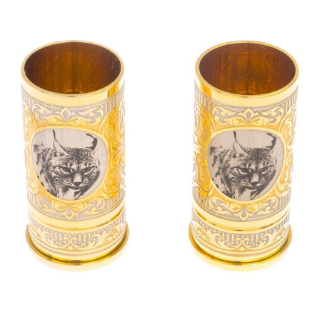 Набор из двух стопок "Рысь" 40 мл Златоуст