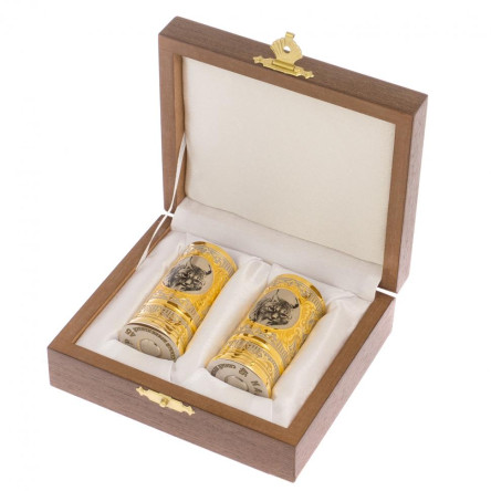 Набор из двух стопок "Рысь" 40 мл Златоуст