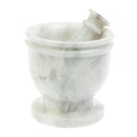 Ступка из мрамора 12,5х12,5х16 см (5)