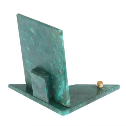 Икона с подсвечником Семистрельная средняя из змеевика 12х12х13 см