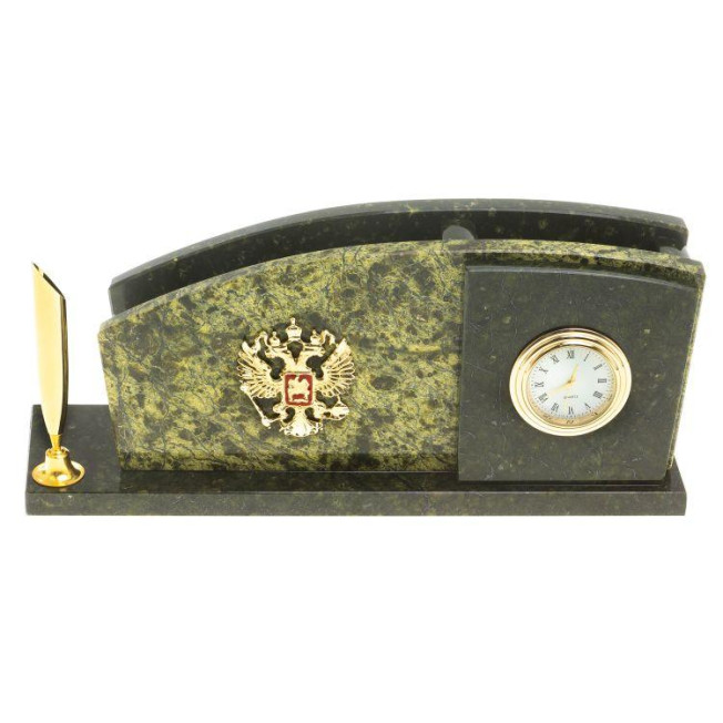 Мини-набор с часами и гербом РФ