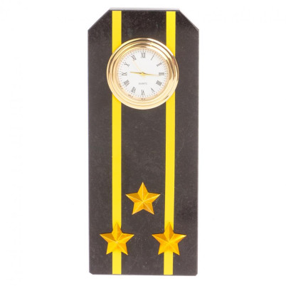 Часы "Погон полковник ВМФ / Капитан 1-го ранга" камень змеевик