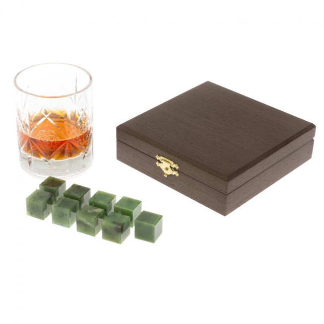 Камни для виски из саянского нефрита 9 кубиков