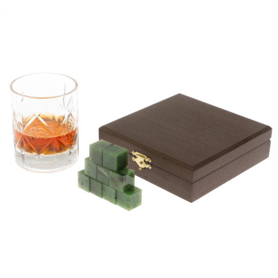 Камни для виски из саянского нефрита 9 кубиков