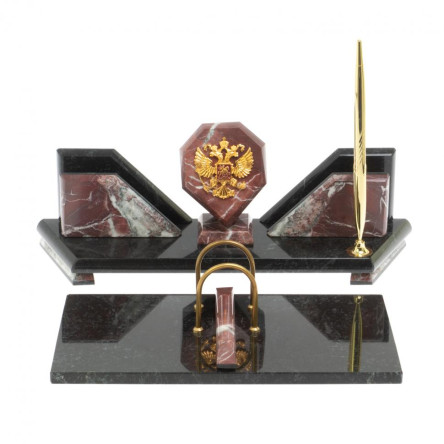 Настольный набор "Эталон с гербом РФ креноид