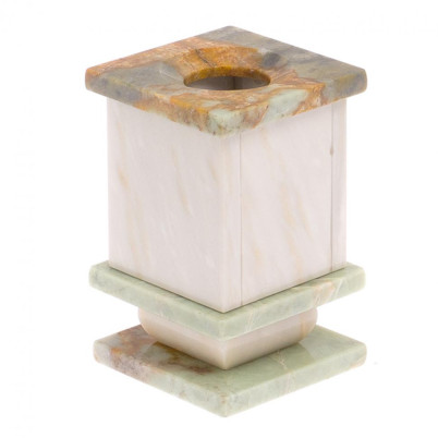 Карандашница из камня мрамор, офиокальцит