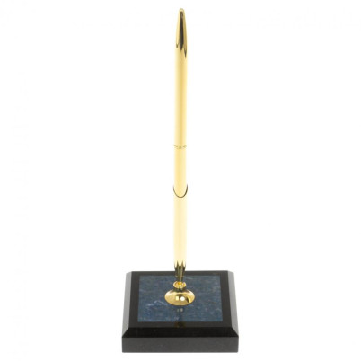 Подставка под ручку из лазурита 6,5х6,5х19,5 см