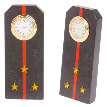 Часы "Погон старший лейтенант МП ВМФ" из змеевика