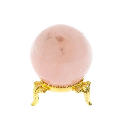 Шар из камня розовый кварц 4 см
