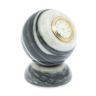 Настольные часы &quot;Шар Антистресс&quot; 8,5 см из мрамора