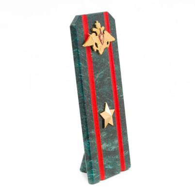 Сувенир &quot;Погон Майор ВС&quot; камень змеевик