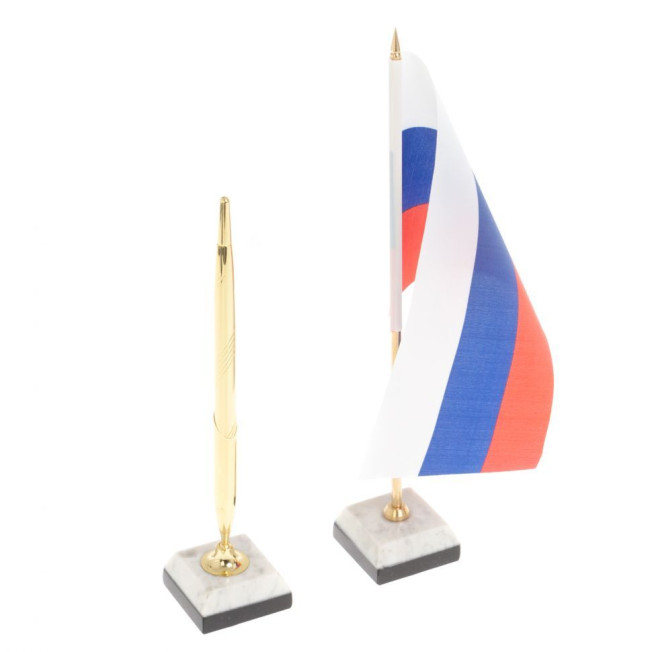 Настольный набор &quot;Алмаз&quot; из мрамора