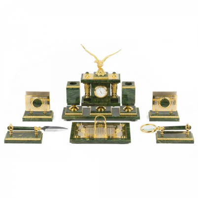 Настольный набор из нефрита "Орел"