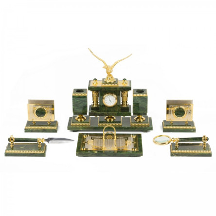 Настольный набор из нефрита "Орел"