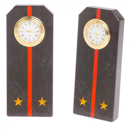 Часы "Погон лейтенант МП ВМФ" из змеевика
