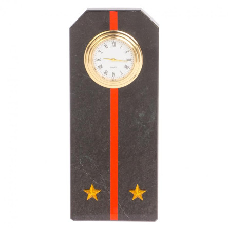 Часы "Погон лейтенант МП ВМФ" из змеевика