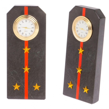 Часы "Погон капитан МП ВМФ" из змеевика