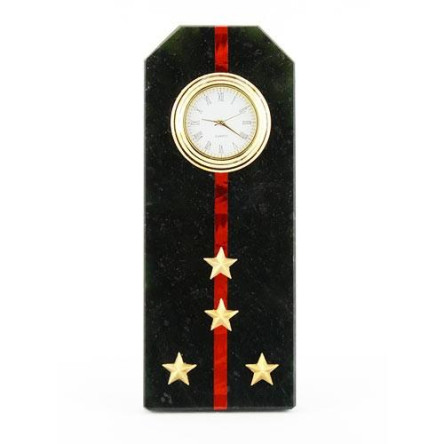 Часы "Погон капитан МП ВМФ" из змеевика