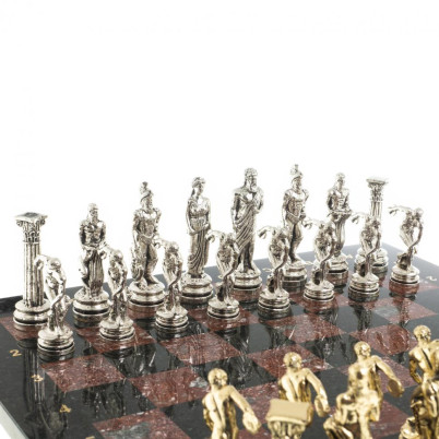 Шахматы "Олимпийские игры" доска 44х44 см креноид фигуры металлические