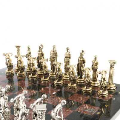 Шахматы "Олимпийские игры" доска 44х44 см креноид фигуры металлические