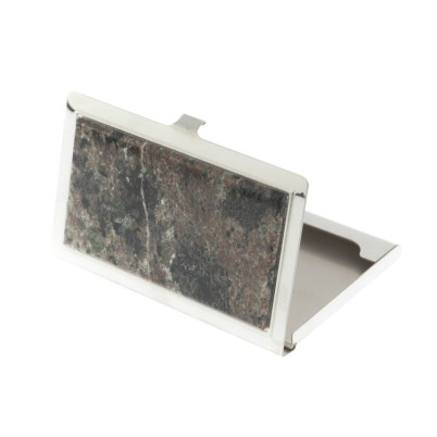 Карманная визитница из камня сфенит